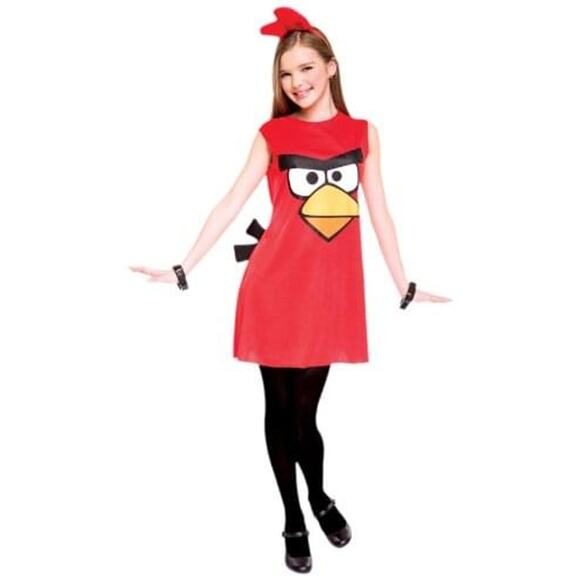 Paper Magic Group Girls Costume Medium 7 8 Angry Birds Red Bird NEW Halloween - Picture 1 of 6